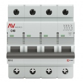 Выключатель автоматический EKF AVERES AV-6 40A (C) 4P трехфазный 6kA