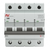 Выключатель автоматический EKF AVERES AV-6 63A (C) 4P трехфазный 6kA