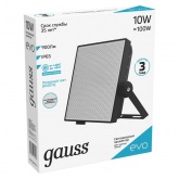 Прожектор светодиодный Gauss EVO 10W 6500K 900lm IP65 черный