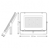 Прожектор светодиодный Gauss Qplus 300W 6500K 36000lm IP65 черный