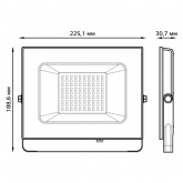 Прожектор светодиодный Gauss Elementary 100W 6500K 7000lm IP65 белый
