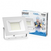 Прожектор светодиодный Gauss Elementary 70W 6500K 4900lm IP65 белый