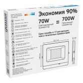 Прожектор светодиодный Gauss Elementary 70W 6500K 4900lm IP65 белый