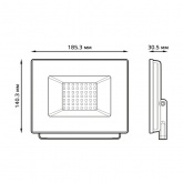 Прожектор светодиодный Gauss Elementary 50W 6500K 3500lm IP65 белый