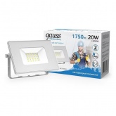 Прожектор светодиодный Gauss Elementary 20W 6500K 1350lm IP65 белый