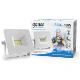 Прожектор светодиодный Gauss Elementary 10W 6500K 700lm IP65 белый