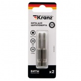 Бита Kranz для шуруповерта Torx T10х50 мм (2 шт./уп.)