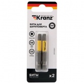 Бита Kranz для шуруповерта Torx T25х50 мм (2 шт./уп.)