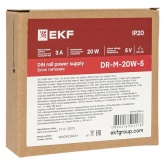 Блок питания EKF PROxima DR-M-20W-5 20Вт вход 80-264В АС стабилизированный выход 5В DC
