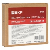 Блок питания EKF PROxima DR-M-20W-12 20Вт вход 80-264В АС стабилизированный выход 12В DC