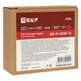 Блок питания EKF PROxima DR-M-40W-12 40Вт вход 80-264В АС стабилизированный выход 12В DC