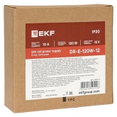 Блок питания EKF PROxima DR-E-120W-12 120Вт вход 80-264В АС стабилизированный выход 12В DC