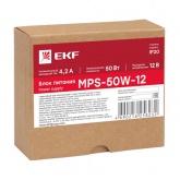 Блок питания EKF PROxima MPS-50W-12 50Вт вход 85-264В АС стабилизированный выход 12В DC
