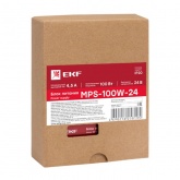 Блок питания EKF PROxima MPS-100W-24 100Вт вход 85-264В АС стабилизированный выход 24В DC