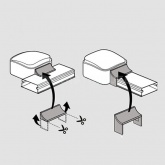 Адаптер Metra Legrand к ЭУИ QUTEO для кабель-канала 15х10