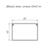 Кабель-канал Промрукав с крышкой 60х40 ПВХ черный 2м/шт [уп.18м] (кабельный короб)