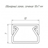 Кабель-канал Промрукав с крышкой 10х7 ПВХ белый 2м/шт [уп.234м] (кабельный короб)