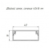 Кабель-канал Промрукав с крышкой 40х16 ПВХ белый 2м/шт [уп.56м] (кабельный короб)