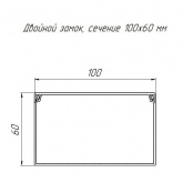 Кабель-канал Промрукав с крышкой 100х60 ПВХ белый 2м/шт [уп.16м] (кабельный короб)