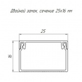 Кабель-канал Промрукав с крышкой 25х16 ПВХ сосна 2м/ш [уп.80м] (кабельный короб)