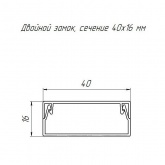 Кабель-канал Промрукав с крышкой 40х16 ПВХ бук 2м/шт [уп.56м] (кабельный короб)