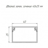 Кабель-канал Промрукав с крышкой 40х25 ПВХ сосна 2м/шт [уп.30м] (кабельный короб)