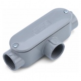 Коробка распределительная Fortisflex КРВ-Т 20 (3/4”) Т-образная для металлорукава IP65 серая