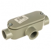 Коробка распределительная Fortisflex КРВ-Т 15 (1/2”) Т-образная для металлорукава IP65 серая