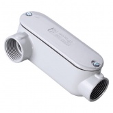 Коробка распределительная Fortisflex КРВ-П 50 (2”) угловая правая для металлорукава IP65 серая