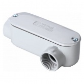 Коробка распределительная Fortisflex КРВ-П 25 (1”) угловая правая для металлорукава IP65 серая