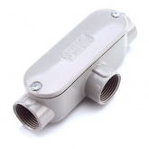 Коробка распределительная Fortisflex КРВ 50 (2”) проходная для металлорукава IP65 серая