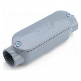 Коробка распределительная Fortisflex КРВ 32 (1 1/4”) проходная для металлорукава IP65 серая