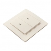 Умный беспроводной двухклавишный выключатель EKF Стокгольм белый Zigbee Сonnect