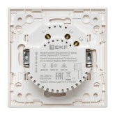 Умный двухклавишный выключатель EKF Стокгольм белый Zigbee Сonnect