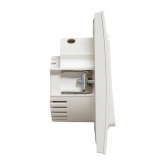 Умный двухклавишный выключатель EKF Стокгольм белый Zigbee Сonnect