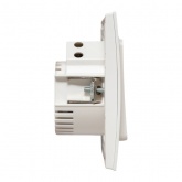 Умный одноклавишный выключатель EKF Стокгольм белый Zigbee Сonnect