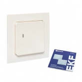 Умный одноклавишный выключатель EKF Стокгольм белый Zigbee Сonnect