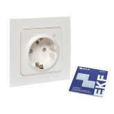 Умная розетка EKF Стокгольм белая Zigbee Сonnect