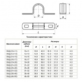 Скоба DKC металлическая двухлапковая 13 мм [уп.100шт]