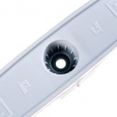 Держатель кабеля Промрукав односторонний для прямого монтажа белый [уп. 20шт]