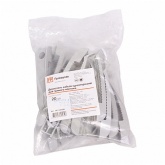 Держатель кабеля Промрукав односторонний для прямого монтажа серый [уп. 20шт]