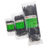 Стяжка нейлоновая Fortisflex КСО 4х110мм черная [упаковка 100шт]