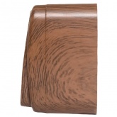 Накладной выключатель 1-клавишный EKF Минск 10А IP20 тёмное дерево