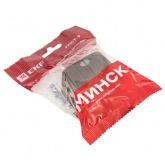 Накладной выключатель 2-клавишный EKF Минск с индикатором 10А IP20 тёмное дерево