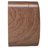 Накладная розетка EKF Минск 1-местная с заземлением 16А IP20 тёмное дерево