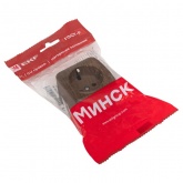 Накладная розетка EKF Минск 1-местная с заземлением 16А IP20 тёмное дерево