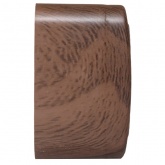 Накладная розетка EKF Минск 1-местная без заземления 10А IP20 тёмное дерево