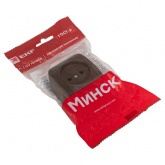 Накладная розетка EKF Минск 1-местная без заземления 10А IP20 тёмное дерево