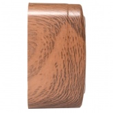 Накладная розетка EKF Минск 2-местная без заземления 10А IP20 тёмное дерево