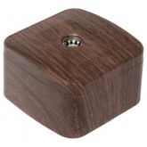 Накладная розетка EKF Минск TV 1-местная 75Ом 5-862МГц IP20 тёмное дерево